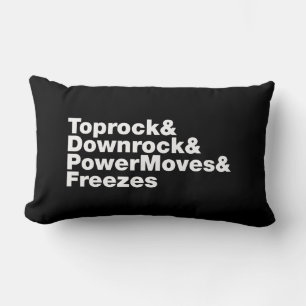 Coussin Rectangle Déplacements de rupture (Breakdance)