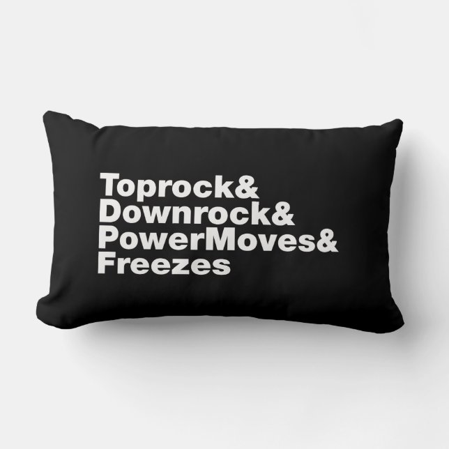 Coussin Rectangle Déplacements de rupture (Breakdance) (Recto)