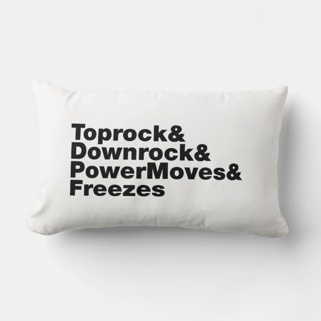 Coussin Rectangle Déplacements de rupture (Breakdance) (Recto)