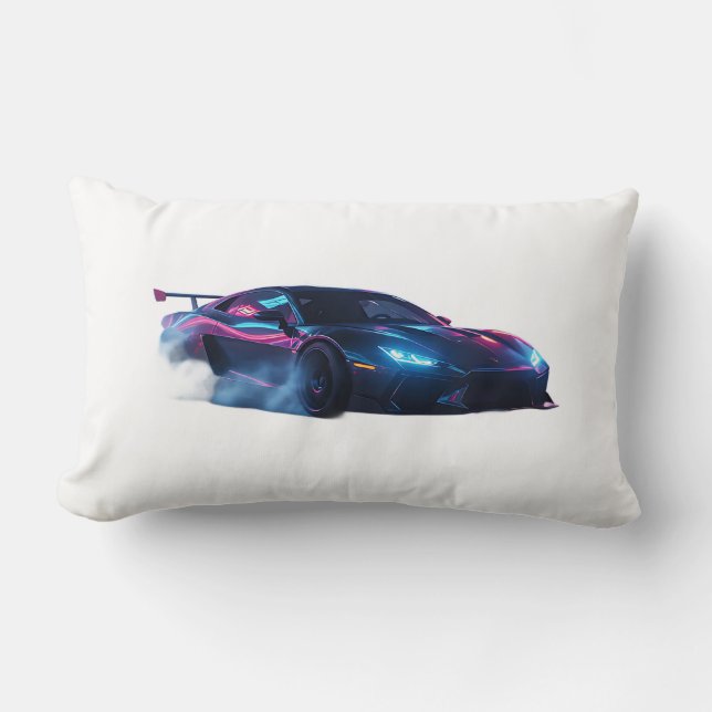 Coussin Rectangle Dérive avec rugissement - édition exclusive de nui (Recto)