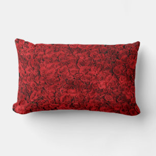 Coussin Rectangle Des centaines de belles roses rouges