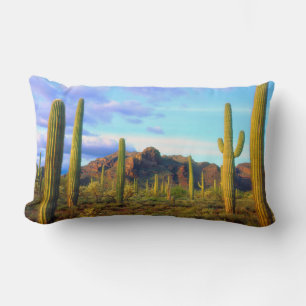 Coussin Rectangle Désert au printemps