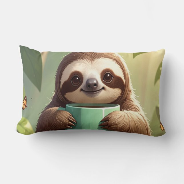 Coussin Rectangle Desert Cactus Pillow - Boho Southwest Decor Cushio (Recto)