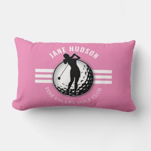 Coussin Rectangle Design élégant de Golfeur pour femmes