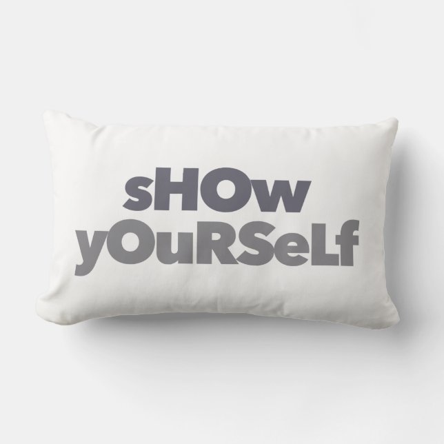 Coussin Rectangle Design urbain, moderne, simple, audacieux, Montrez (Recto)