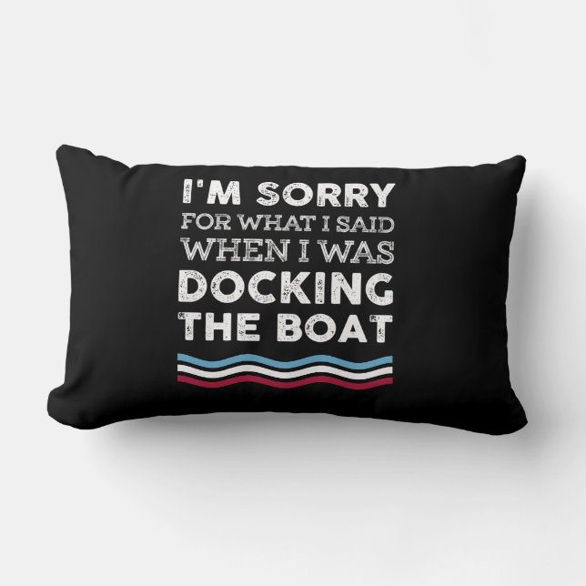Coussin Rectangle Désolé Pour Ce Que J'Ai Dit Quand J'Abarquais Le B (Recto)