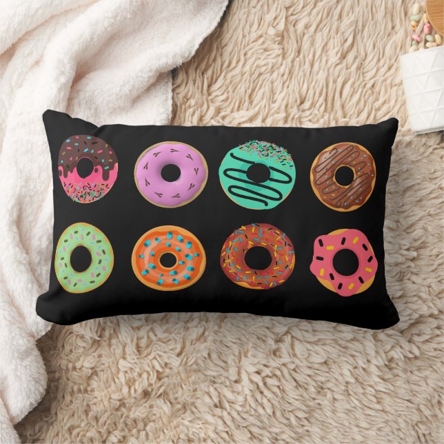 Coussin Rectangle Dessert, Jolis Donuts,Donut Sucré, Beignets (Couverture)