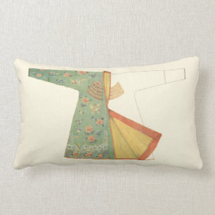 Coussin Rectangle Dessin de kimono demi-fini