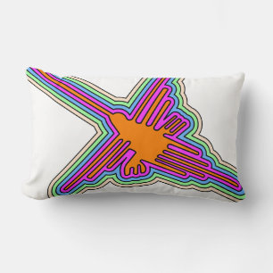Coussin Rectangle Dessin de Nazca Hummingbird Pérou