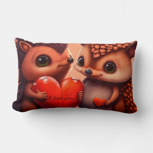 Coussin Rectangle Dessin de Saint Valentin sur mesure