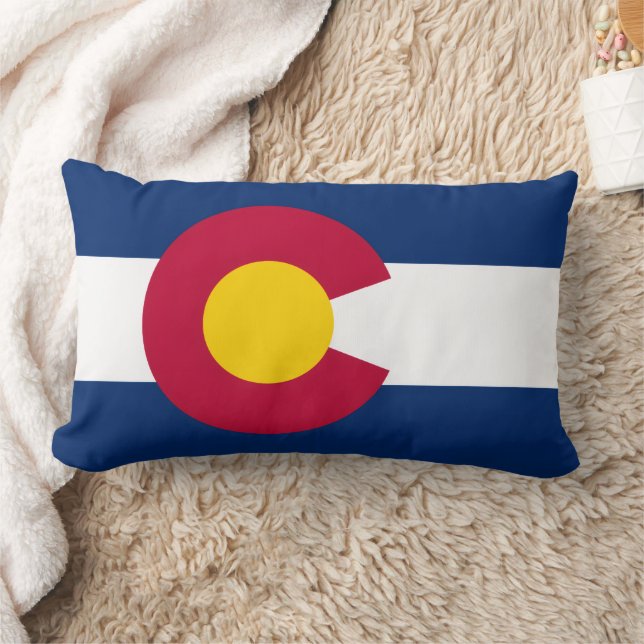 Coussin Rectangle Dessin du drapeau de l'État du Colorado (Couverture)