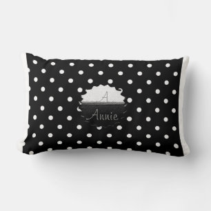 Coussin Rectangle Destin coloré décoré d'un monogramme d'amour de pa