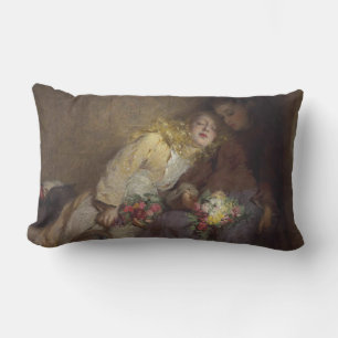 Coussin Rectangle Deux jeunes filles rentrant chez elles