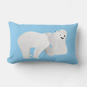 Coussin Rectangle Deux ours polaires