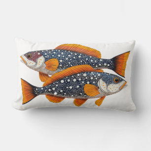Coussin Rectangle Deux poissons tachetés