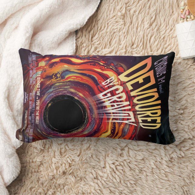 Coussin Rectangle Dévasté Par Gravité Halloween Trou Horreur Noir (Couverture)