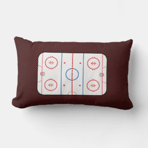 Coussin Rectangle Diagramme de la patinoire de la compagnie de hocke