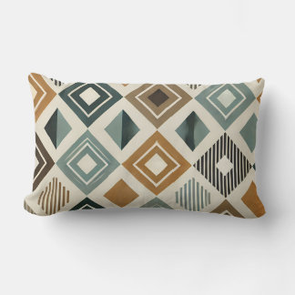 Coussin Rectangle Diamants modernes du milieu du siècle