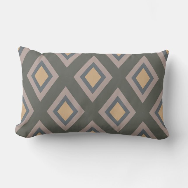 COUSSIN RECTANGLE DIAMONDES EN TAUPE JETTE PILOTE (Recto)