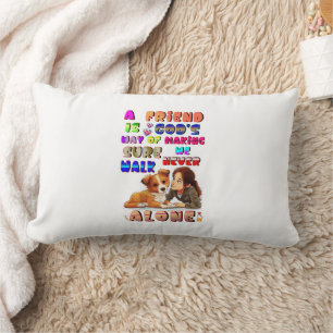 Coussin Rectangle Dieux amis, moyen de s'assurer que nous ne marchon
