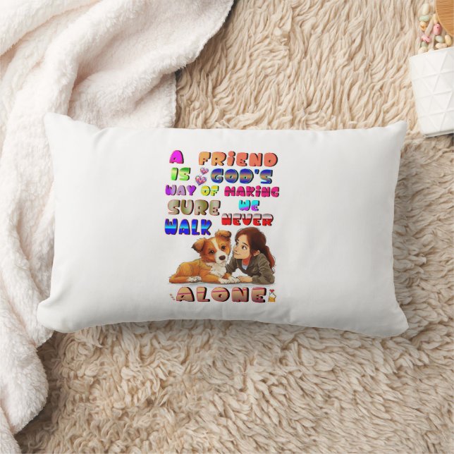 Coussin Rectangle Dieux amis, moyen de s'assurer que nous ne marchon (Couverture)