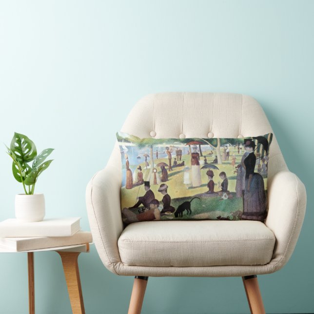 Coussin Rectangle Dimanche après-midi, Île de la Grande Jatte de Seu (Chaise)