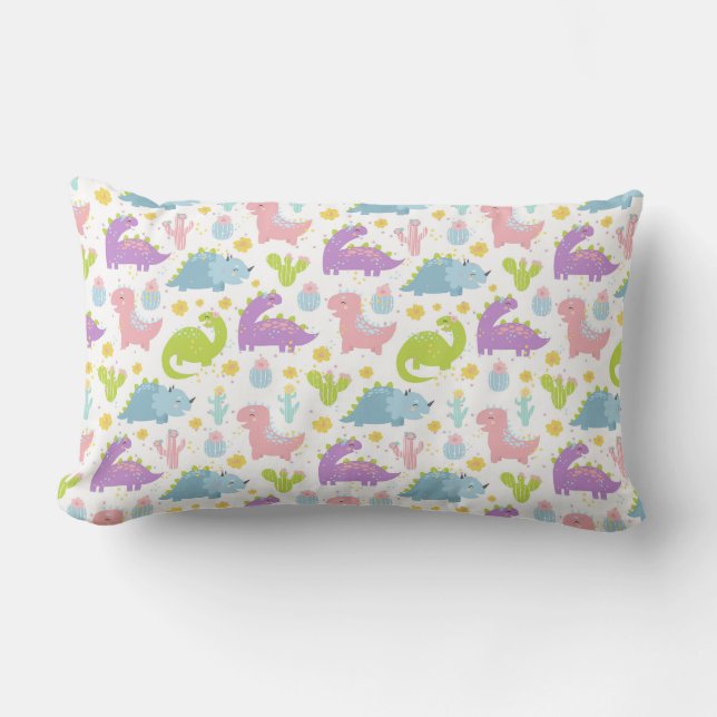 Coussin Rectangle Dinosaures (Recto)