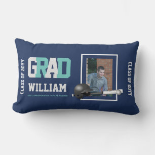 Coussin Rectangle DIPLÔME PHOTO Cadeau Personnalisé