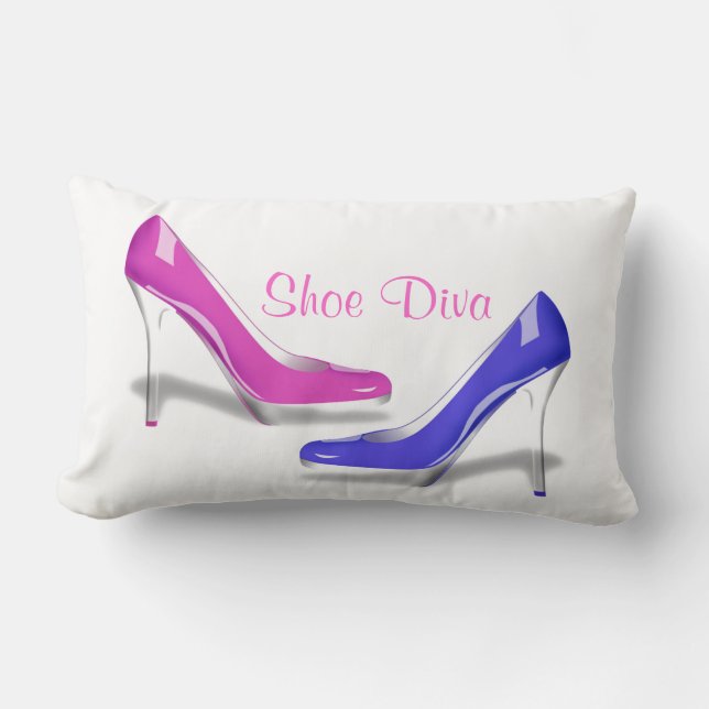Coussin Rectangle Diva de chaussure - les chaussures me font le (Recto)