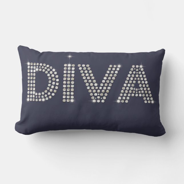 Coussin Rectangle Diva de diamant (Recto)