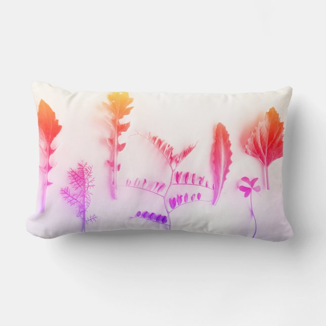 Coussin Rectangle Diverses formes Feuilles Plantes Nature (Recto)