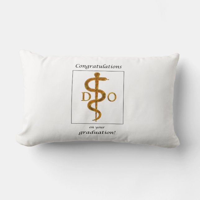 Coussin Rectangle Docteur en ostéopathie Diplôme Félicitations (Recto)