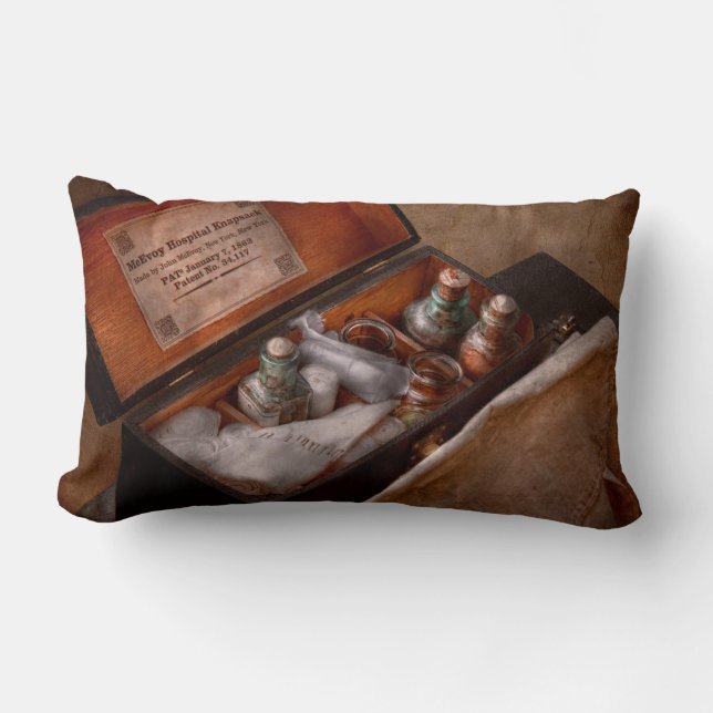 Coussin Rectangle Docteur - Sac à dos d'hôpital (Recto)