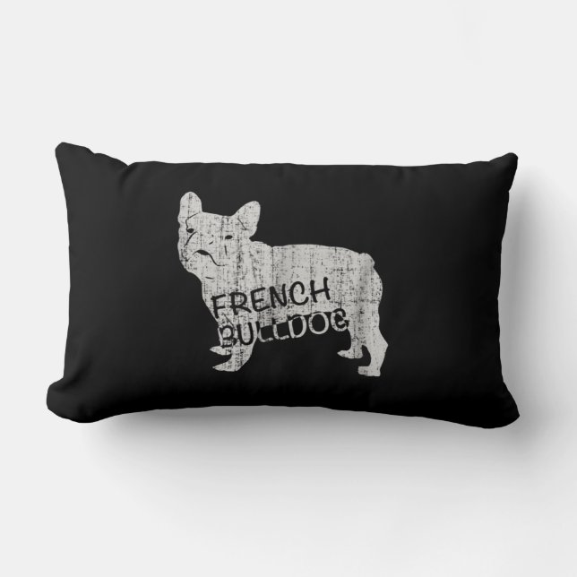 Coussin Rectangle Don de chien | Fierce French Bulldog (Recto)