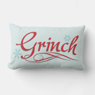 Coussin Rectangle Dr Seuss   Grinch - Rouge et bleu