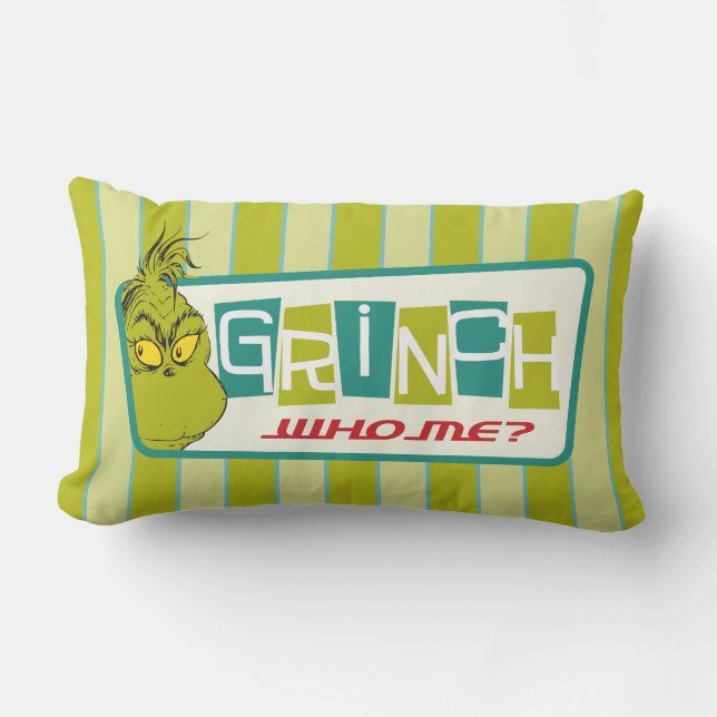 Coussin Rectangle Dr. Seuss | Le Grinch - Moi ? (Recto)