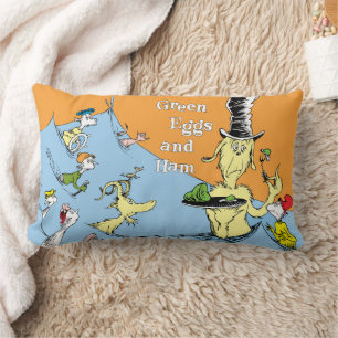 Coussin Rectangle Dr. Seuss Les Œufs verts au jambon Scène de l'eau