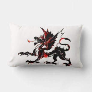 Coussin Rectangle Dragon de feu