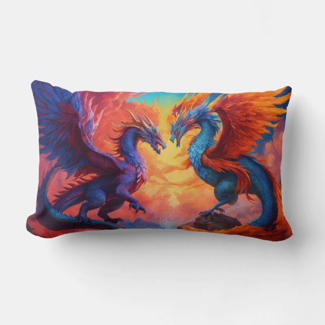 Coussin Rectangle dragon Fansion Thaillow (Recto)