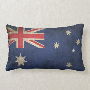 Coussin Rectangle Drapeau affligé par cru de l'Australie