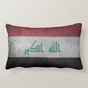 Coussin Rectangle Drapeau affligé par cru de l'Irak
