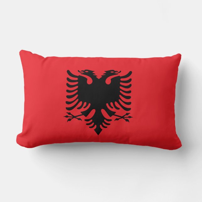 Coussin Rectangle Drapeau albanais (Recto)