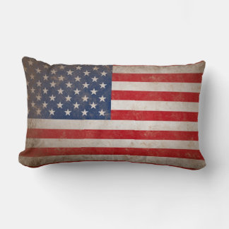 Coussin Rectangle Drapeau américain Patriotique Grunge Jeu d'oreille