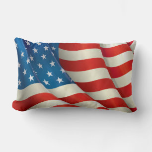 Coussin Rectangle Drapeau américain Stars and Stripes