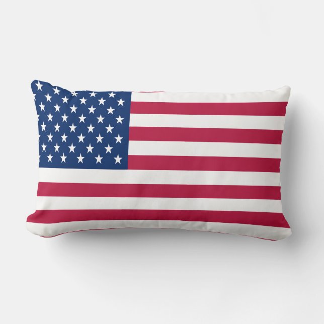Coussin Rectangle Drapeau Amérique (Recto)