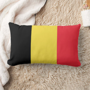Coussin Rectangle Drapeau Belgique Tricolore