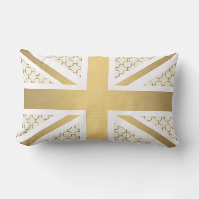 Coussin Rectangle Drapeau BRITANNIQUE d'Union Jack avec le motif (Recto)