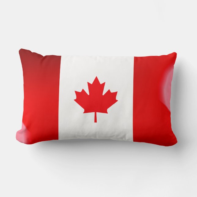Coussin Rectangle Drapeau canadien (Recto)
