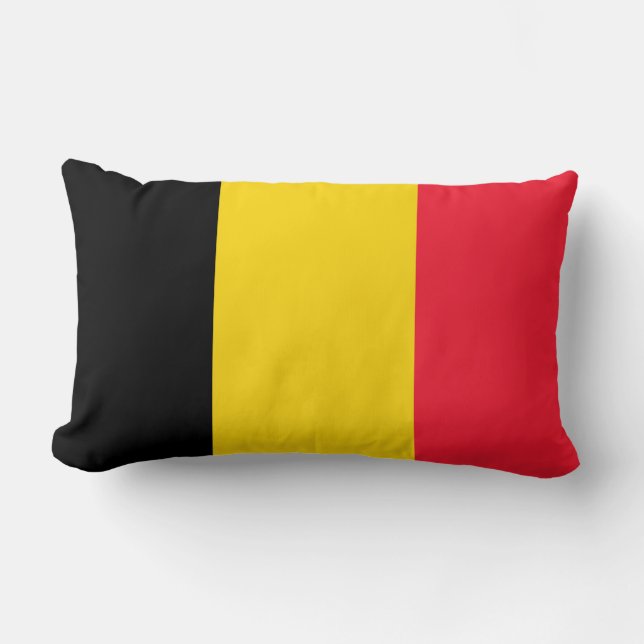Coussin Rectangle Drapeau de Belgique (Recto)