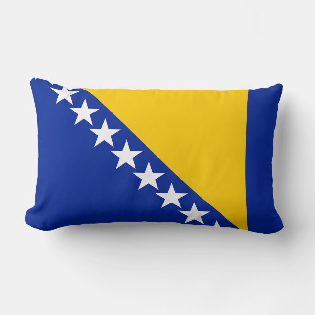Coussin Rectangle Drapeau de Bosnie-Herzégovine (Recto)